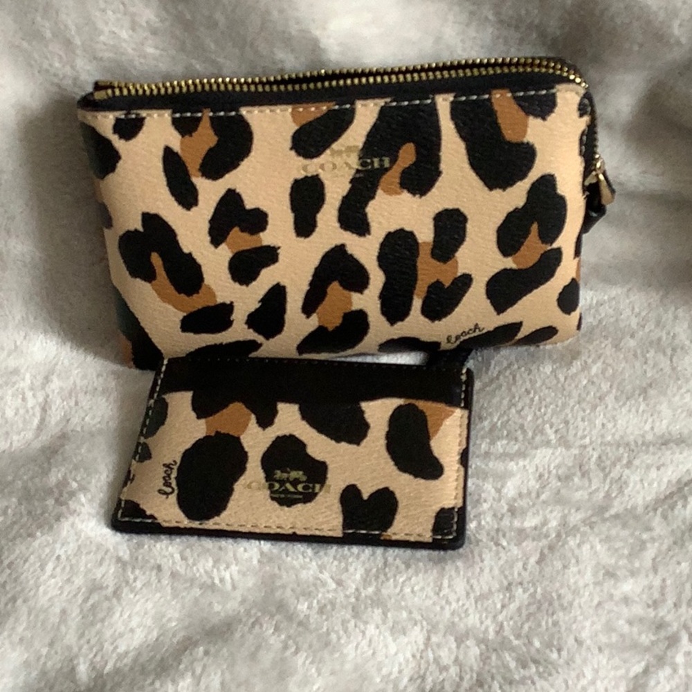 Coach card holder and wristlet